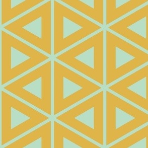 Triangles Gold Yellow