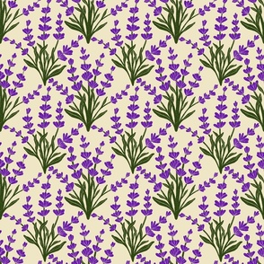 Hand Drawn Lavender Fields