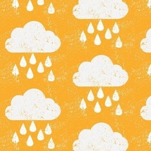 Rain Clouds - mustard yellow