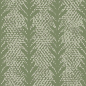 (lg) Textured Vine Stripes in Green