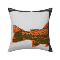 Trout Pillow Panels