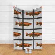 Trout Pillow Panels