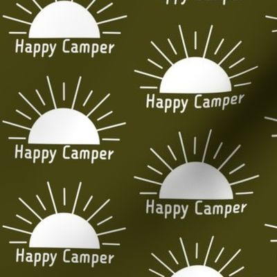 Happy Camper - Olive Green 