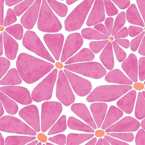 Mod Daisies Pink