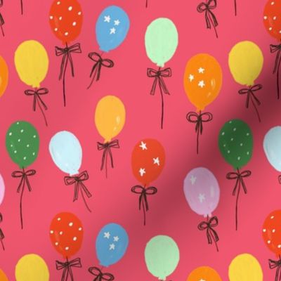 Festive Party Balloons |Celebration  Red, Green, Blue And Yellow 6x6