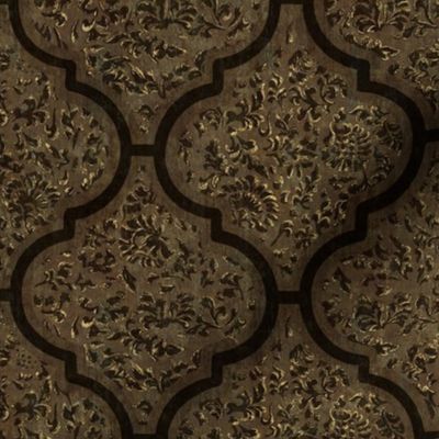 Moroccan Tile - Bronze, Brown, Medium Scale