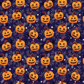 halloween pumpkins with tiny stars  Wb24 medium scale