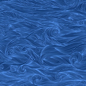Waves-deep blue