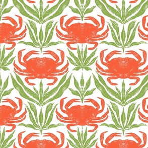 Crabs among sea grass