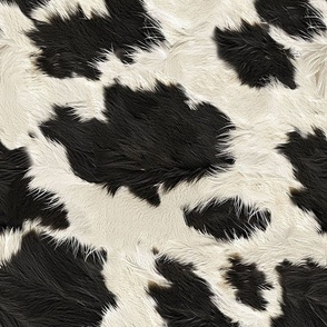 Realistic Cow Cowhide texture,  cowboy Rodeo Western Ranch Fabric large scale WB24