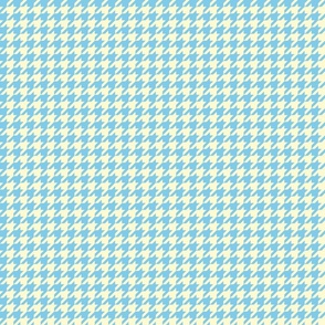 Houndstooth - Sky Blue and Yellow