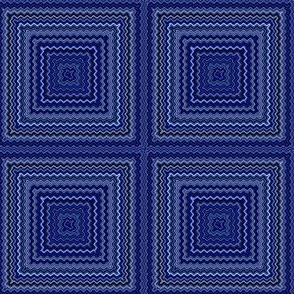 Navy Squares Cheater Quilt © Gingezel™ 2013