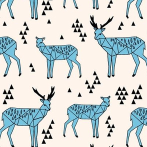 Geometric Deer - Champagne /  