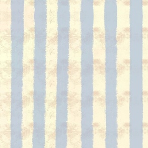 Seersucker Stripes Hand-Drawn Textured Classic Summer Beach Style - Light Blue