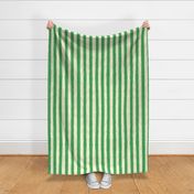 Seersucker Stripes Hand-Drawn Textured Classic Summer Beach Style - Green