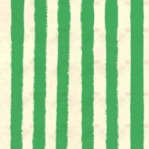 Seersucker Stripes Hand-Drawn Textured Classic Summer Beach Style - Green