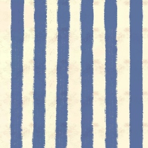 Seersucker Stripes Hand-Drawn Textured Classic Summer Beach Style - Navy