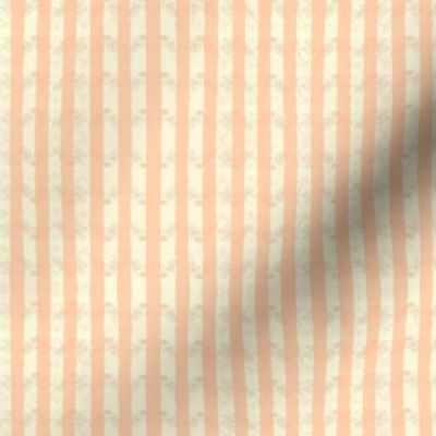 Micro Seersucker Stripes Hand-Drawn Textured Classic Summer Beach Style - Peach Fuzz