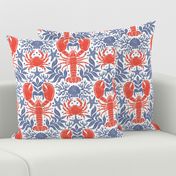 lobster and crab damask , Crustacean core