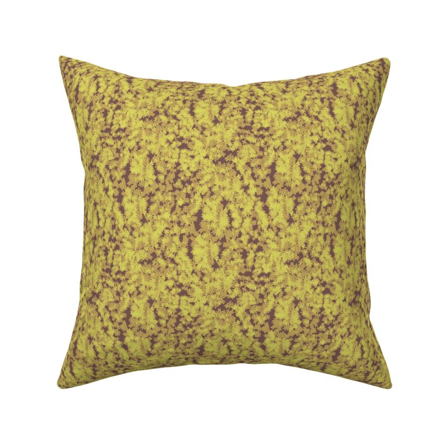 Golden Wattle Autumn - Vibrant Yellow Floral Fabric Design (Medium)