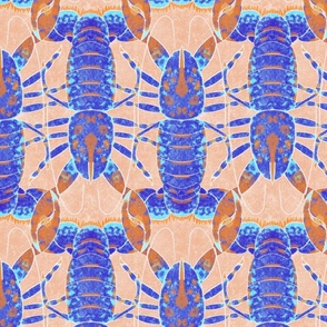 Blue linking lobsters medium