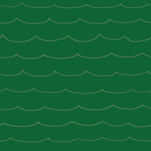 Large - Waves Crashing in the Ocean on Emerald Green