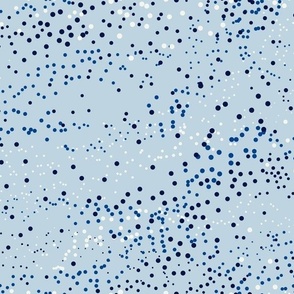 Mysterious sky milky way dots light blue
