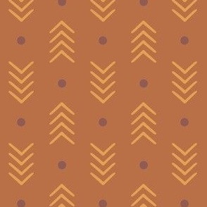 Medium | Boho Arrows | Burnt Orange Earth Tones