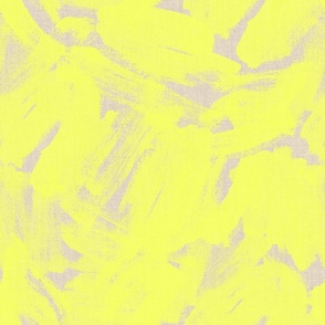 painted acrylic abstract brushstroke textured camo - Neon Yellow on Tan