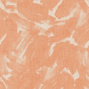 painted acrylic abstract brushstroke textured camo - Rusty Metal Orange