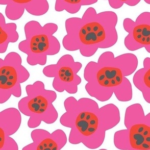 Poppy Puppy - in Pink & Red