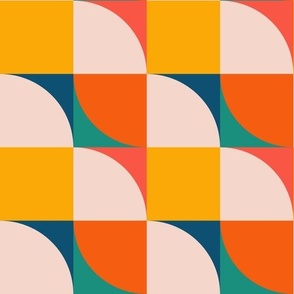 Wavy colourful Geometric  