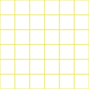 grid lines_3 inch square tiles_lemon yellow on white
