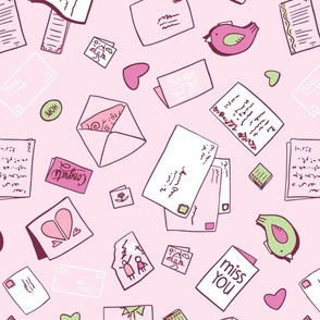 Letters & Sweet Notes Pink