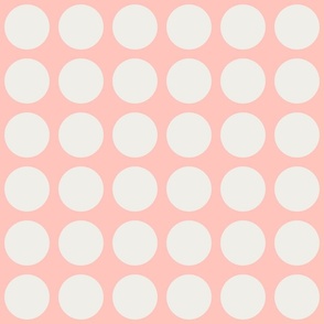 Offwhite Dots Circles on Pink