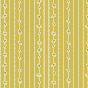 Daisy Pinstripe - Yellow/Medium