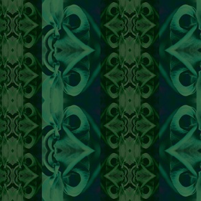 [L/M] Shades of Green Gothic Botanical Stripes