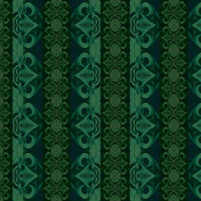 [M/S] Shades of Green Gothic Botanical Stripes