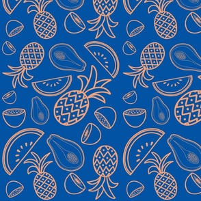 Tropical Fruit (Blue)