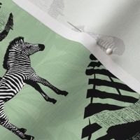 Playful Mint Green Zebra Pattern, Contemporary Beach Day Sun Umbrella, Funky Living Room Black and White Zebra Stripes, Comical Animal Skin, Fun Zebra Stripes, Quirky Sun Shade, Curious Wildlife, Amusing Zebra Print, Odd Zebra Stripes, Amusing Sun Shade