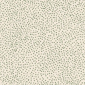 Vintage Tiny Dots_8x8_courtyard green dots on pristine cream