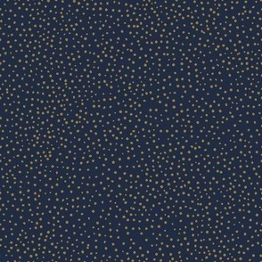 Vintage Tiny Dots 8x8 dried tobacco on pageant navy blue