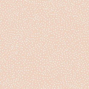 Vintage Tiny Dots 8x8 white dots on ivory cream linen