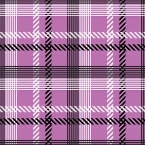 small mixed plaid / purple halloween