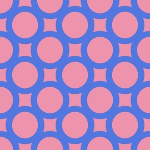 Pink and blue circle shapes medium Scale