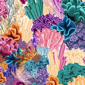 Maximalist Coral in Sunny Seas (Large-Scale)