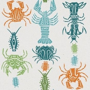 (M) Happy Retro Crustacean - decorated