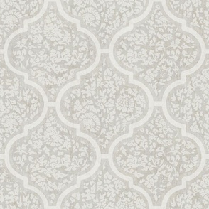 Moroccan Tile - Beige, Large Scale