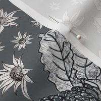 Grey Love Story Serene Nature Florals