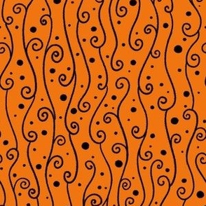 Cascading Swirls and Dots on Pumpkin 